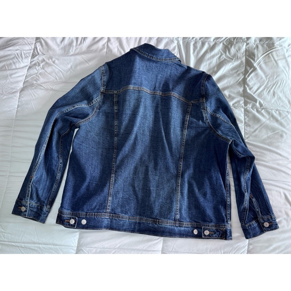Old Navy Denim Button Down Jean Jacket Womens Size XXL Blue EUC - Picture 9 of 10
